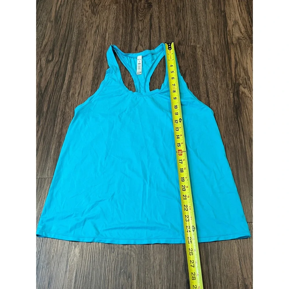 Alo Yoga Womens Racerback Tank Top Turquoise Blue Size Medium Activewear Yoga